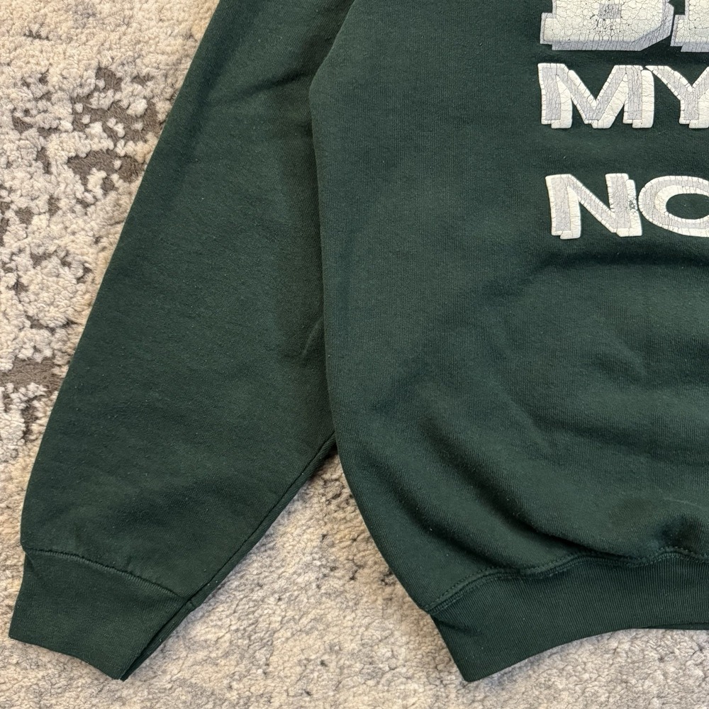 Vintage Spoiled Brat "My Way Or No Way" Crewneck Sweatshirt Green Size XX-BAD - Picture 4 of 9